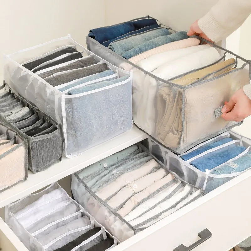 Jeans Clothing Organization Storage Box Closet Organizer For Underwear Socks Pants Organizer Cabinet Underwear Storage Organizer