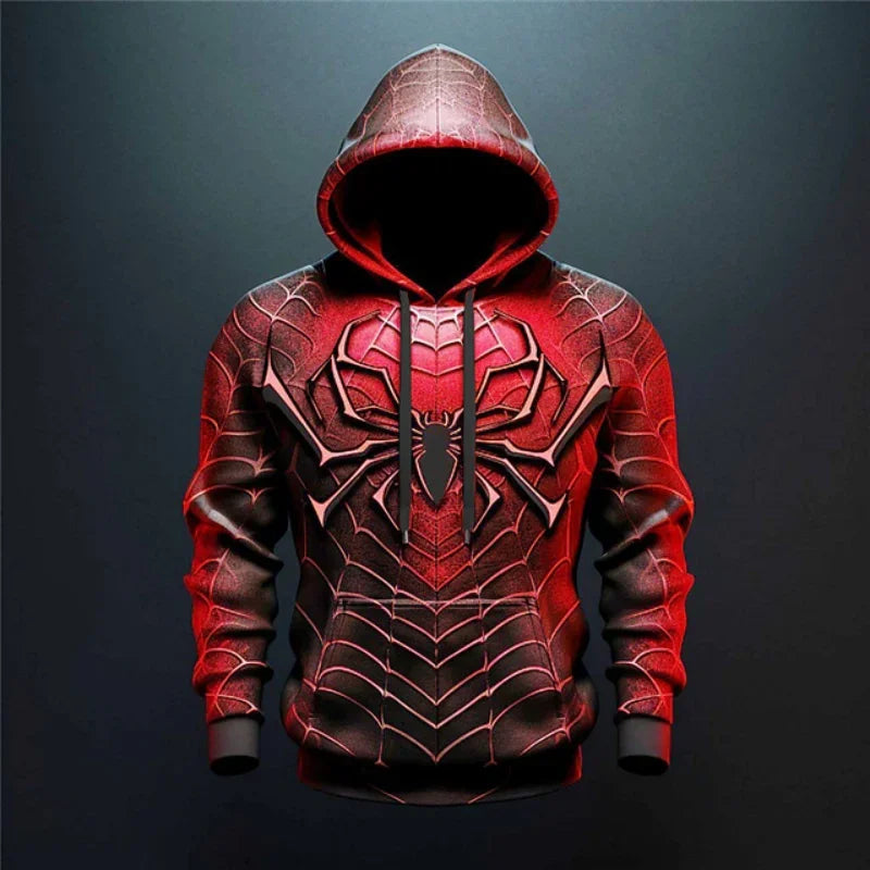 Fashion Leisure Hoodies for Men Anime Element Pattern Large Size Loose Hooded Shirt 2023 Trend Style Sports Clothing Male Tops