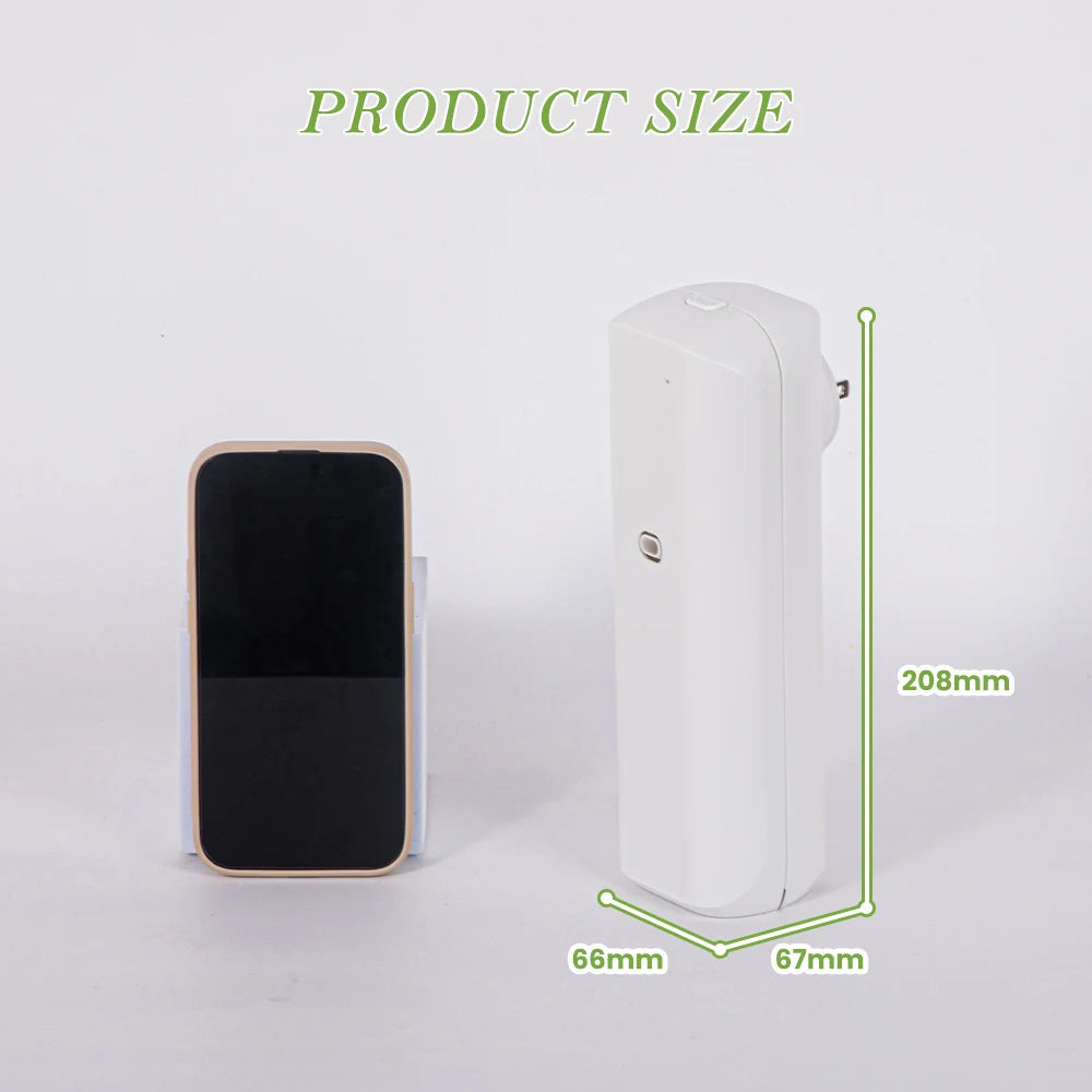 NAMSTE Aromatic Oil Diffuser Toilet Automatic Air Freshener Bluetooth APP Control Socket Style Aroma Oil Diffuser For Home Hotel