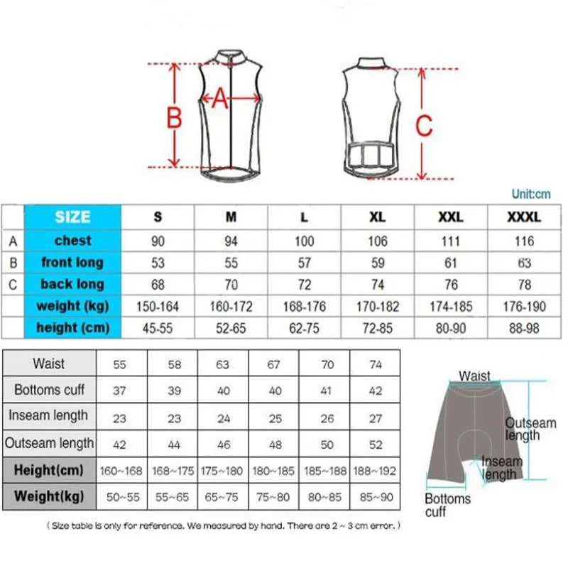 Gore Cycling Wear Team Cycling Wind and Rain Vest Men's Outdoor Sports Jacket Bike coat New lightweight vest for everyone