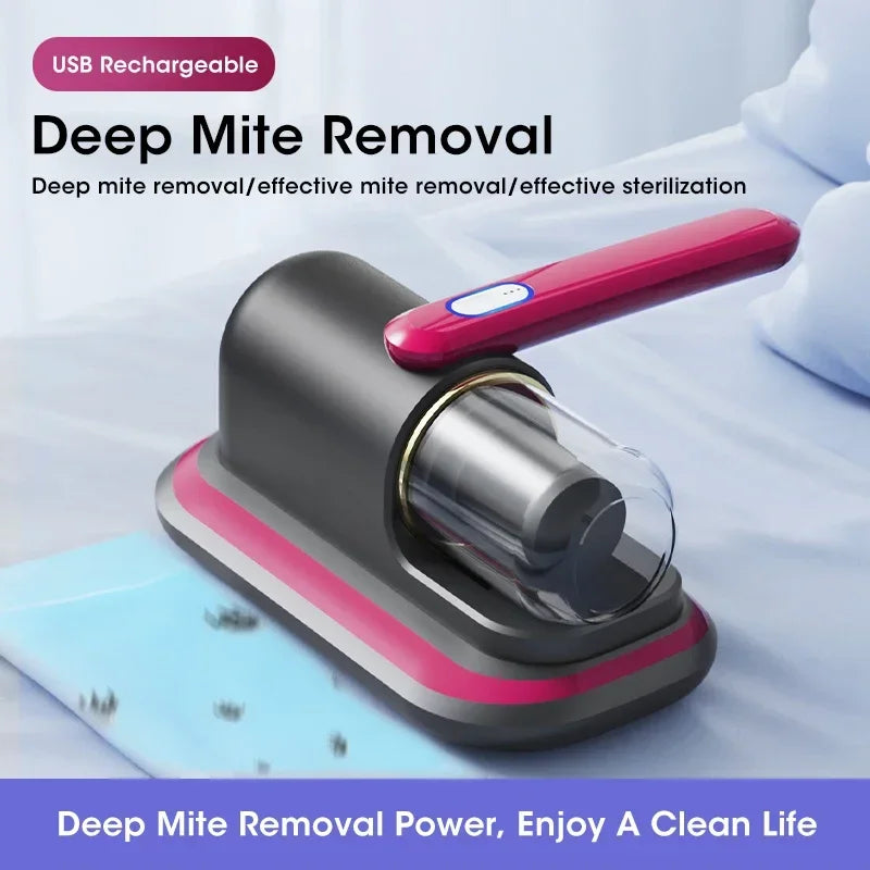 Ultraviolet Mite Removal Instrument Vacuum Cleaner Cordless Handheld Vacuum For Mattress Sofa Bed Home Detachable Filter