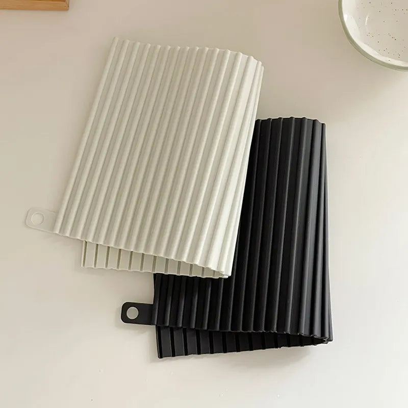 Silicone Drying Mats Drain Mat Kitchen Tableware Drainer Tray Worktop Placemat for Dining Table Placemats Kitchen Accessories