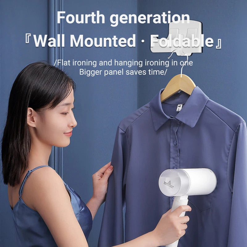 Wall-Mounted Holding Ironing Machine Folding Iron Machine Household Small Steam Cleaner Portable Electric Ironing Clothes