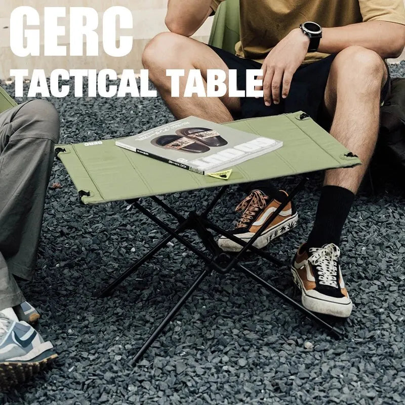 GERC Tactical Cloth Table Outdoor Cycling Camping Equipment Portable Folding Small Table Ultra-Lightweight Dining Table