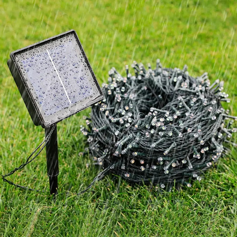 Led Solar String Lights 7m 50 Lights 8 Patterns Solar Fairy String Lights Waterproof Garden Wedding Party Decoration