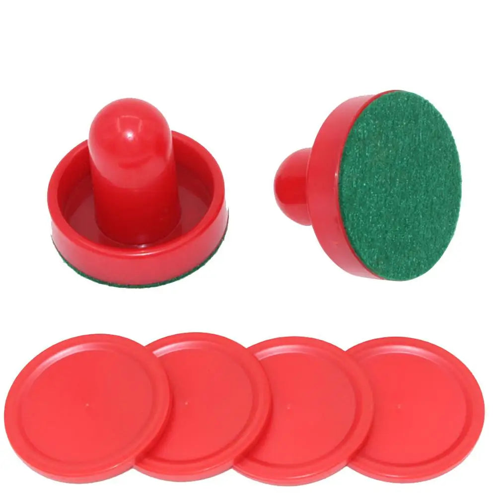 2022 Hot 1 set ABS Air Hockey Disc Accessories Batting Tool With Pucks Pusher Mallet Adult Table Games Entertaining Toys 60mm