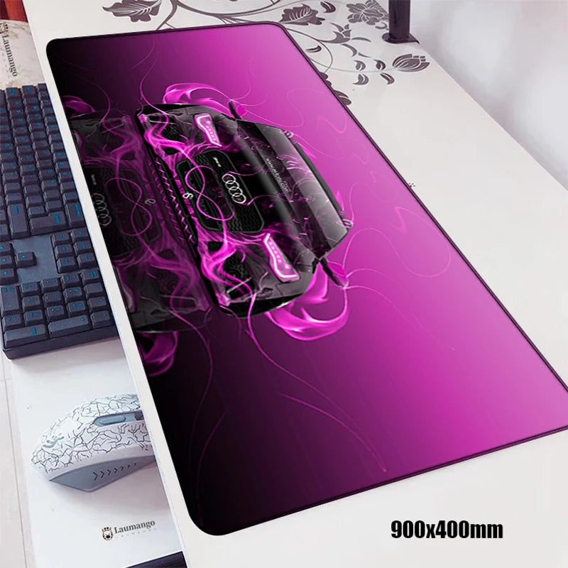 Large Gamer Mouse Pad Xxxl RS Audi Car Gaming Mousepad Company Play Mat Stitch Office Carpet Computer Desk Accessories Deskpad