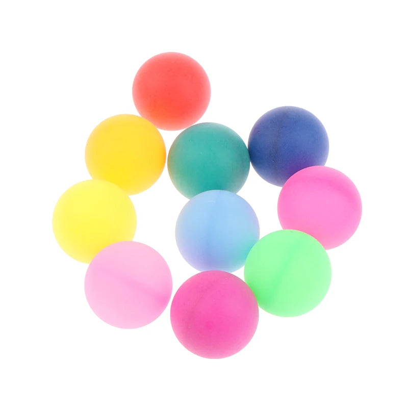 New 50Pcs Entertainment Table Tennis Balls,40MM Colorful Ping Pong Balls for Game Advertising,Entertainment, Game Accessory