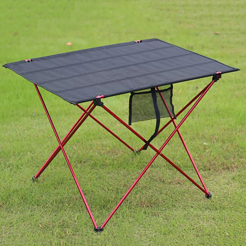 75cm Ultralight Portable Folding Desk Aluminum Alloy Outdoor Table for Fishing Picnic BBQ Large Size Red Gray Desk