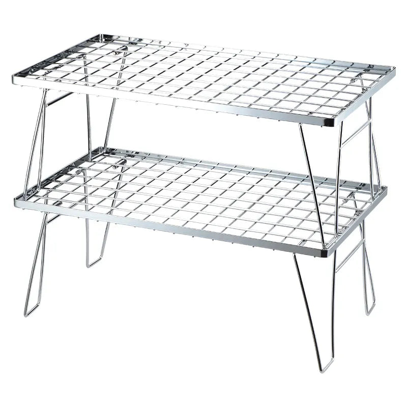 BBQ Steel Folding Table Outdoor Camping Portable BBQ Table