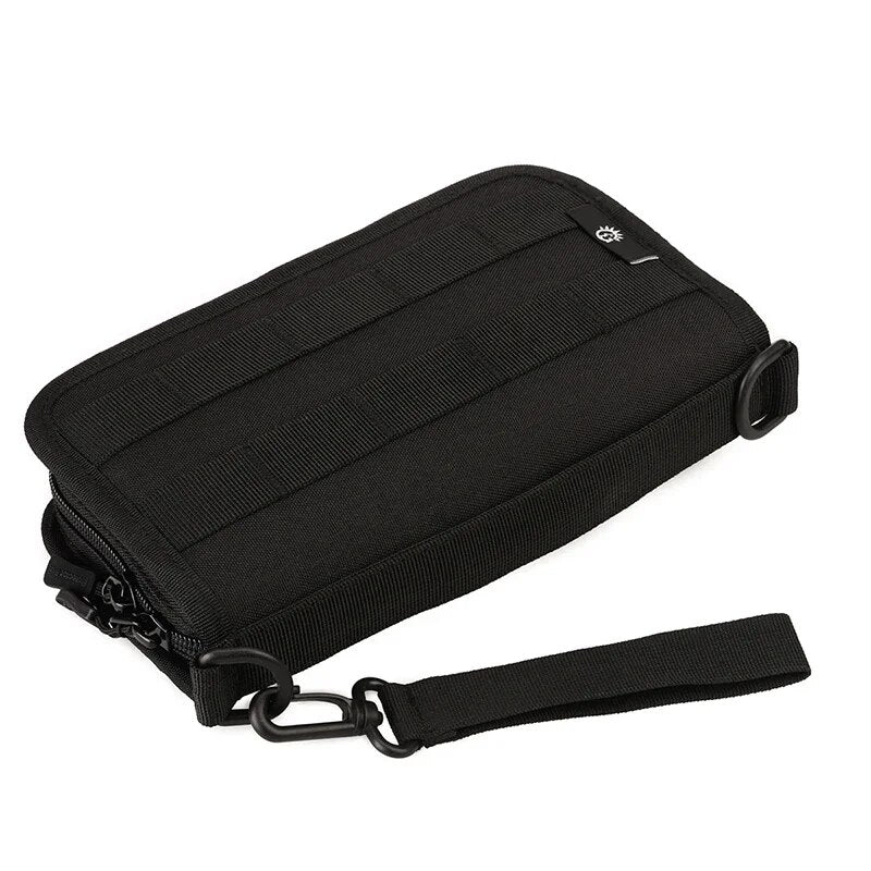 Men Clutch Handy Bag Purse Wallet Cell/Mobile Phone Case Credit Card Holder Pocket Durable Male Military Assault Nylon Wrist Bag