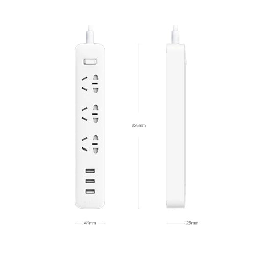 Original Xiaomi Smart Home Electronic Power Strip Socket Fast Charging 3 USB with 3 Sockets Standard Plug