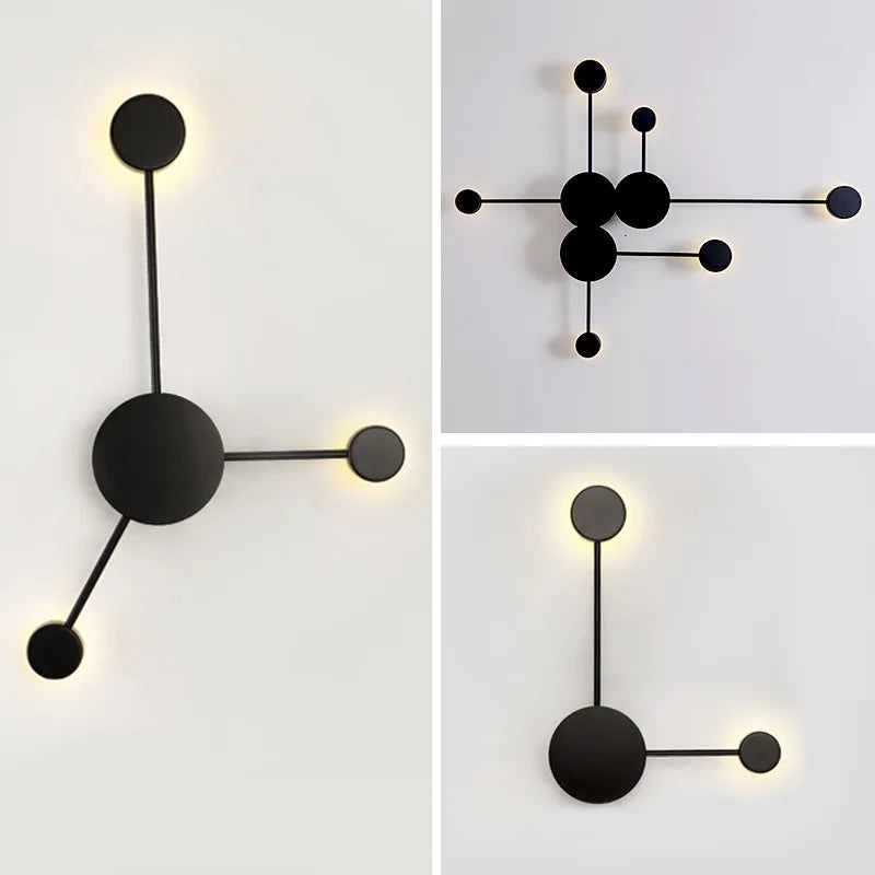 Modern Wall Lamp Simple Led Living Room Wall Lighting Bedroom Bedside Creative Aisle Indoor Home Decor Nordic Wall Sconce Lamps