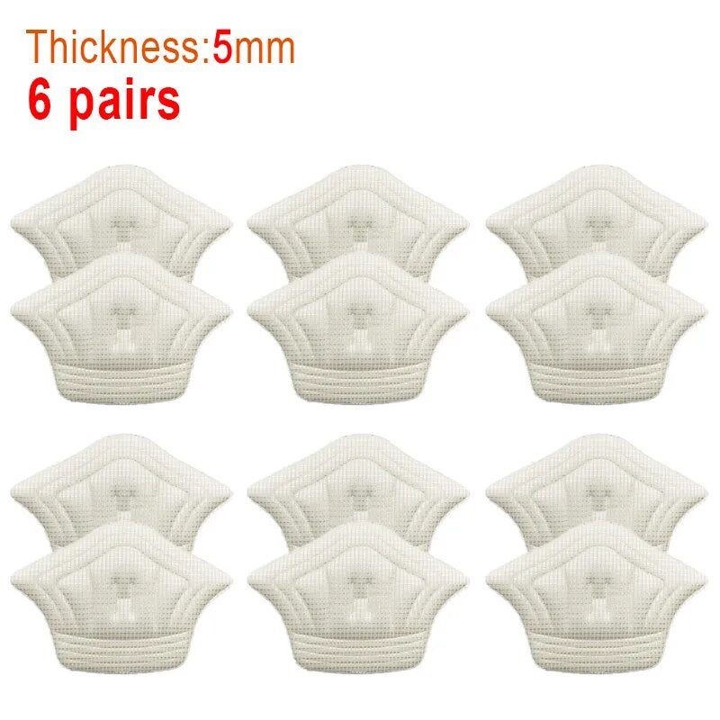 6pair/12pcs Insoles Heel Pads Lightweight For Sport Shoes Adjustable Size Back Sticker Antiwear Feet Pad Cushion Insole Heel