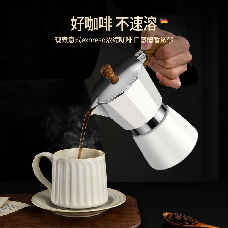 Portable Moka Pot French Press Coffee Maker Multifunctional Electric Turkish Espresso Aluminum Mocha Pot Pitcher