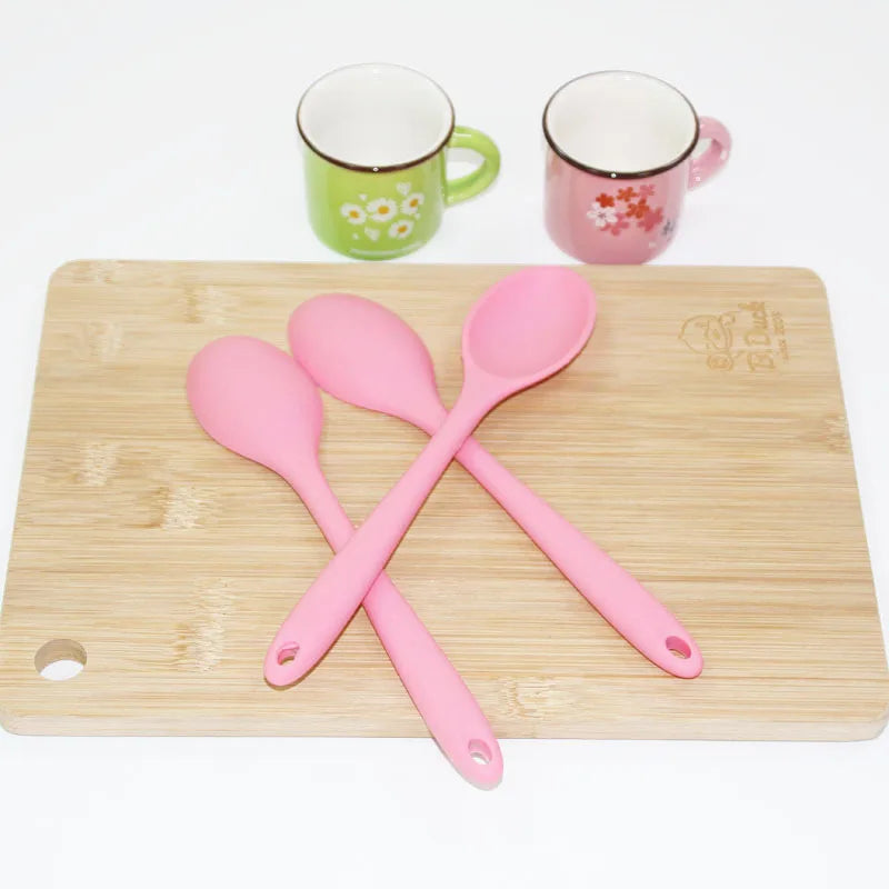 Mini Silicone Tableware Silicone Kitchenware Cooking Spoon Spatula Small Spoon Small Dense More Seasoned Soup