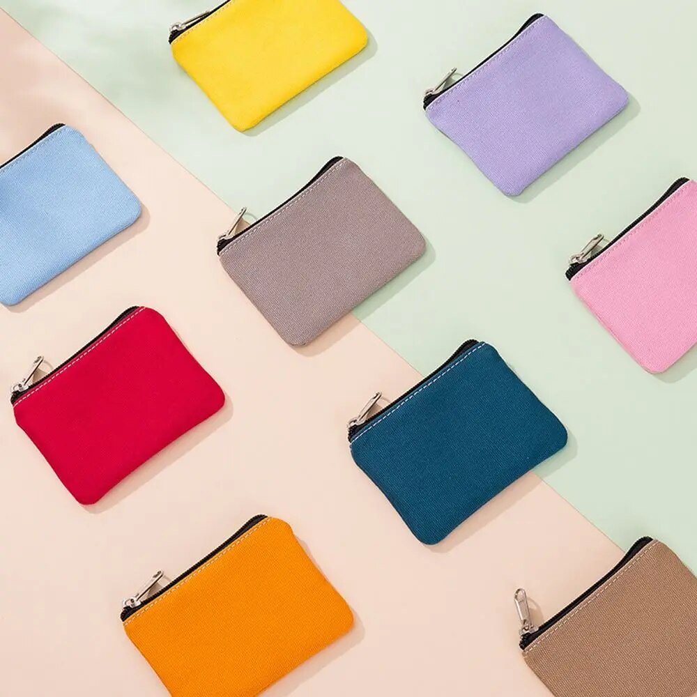 Bags Makeup Bags Bus Card Case Solid Color Zipper Korean Card Holder Small Coin Purse Men Money Bag Women Purse Wallets