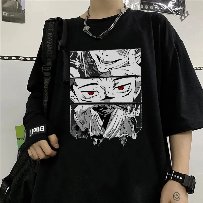 Japanese Anime Jujutsu Kaisen Men T Shirts Itadori Yuji Print Harajuku Tops Ryomen Sukuna Cool Unisex Short Sleeves T-Shirt Male