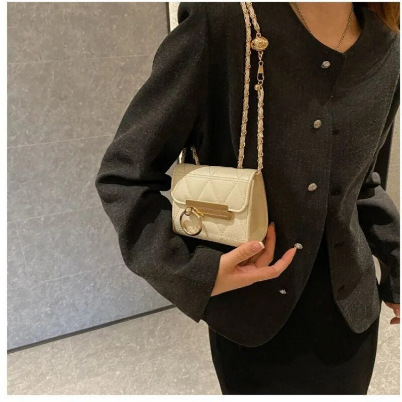 Mini Small transparent heart Bag Women's New Fashion Design One Shoulder wallets for women luxury leather handbags black purse