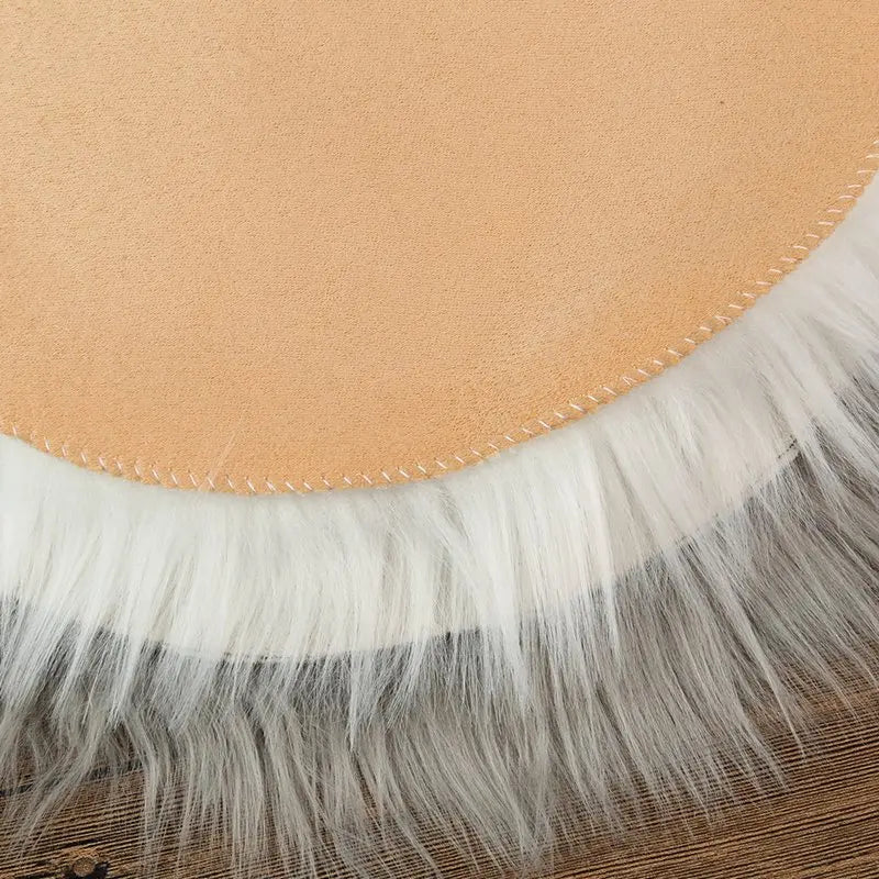 30*30CM Soft Artificial Sheepskin Rug Chair Cover Bedroom Mat Artificial Wool Warm Hairy Carpet Seat Textil Fur Area Rugs