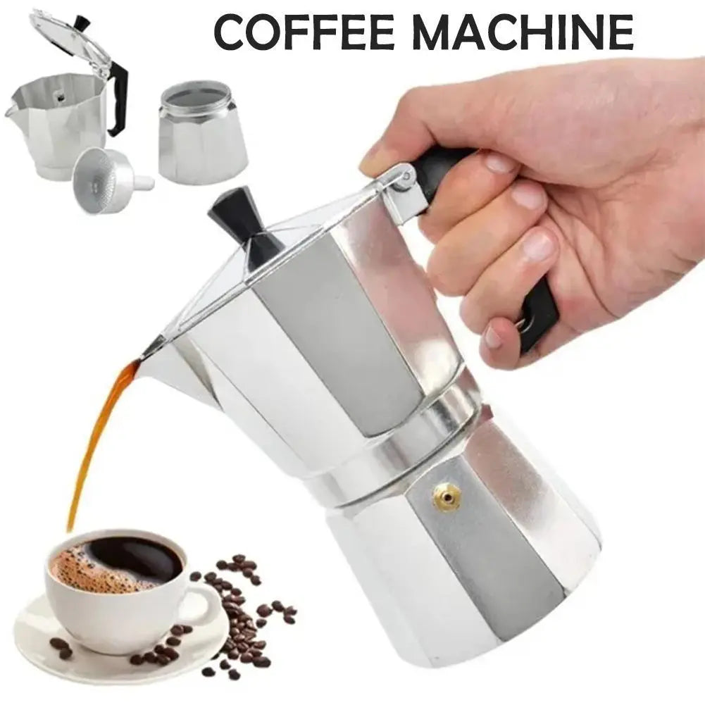 Italian Type Coffee Maker Aluminum Mocha Espresso Percolator Pot Coffee Maker Moka Pot Espresso Shot Maker Espresso Machine