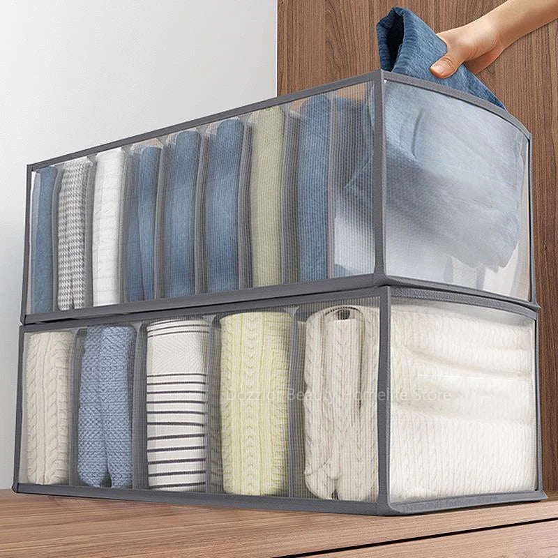 Jeans Clothing Organization Storage Box Closet Organizer For Underwear Socks Pants Organizer Cabinet Underwear Storage Organizer