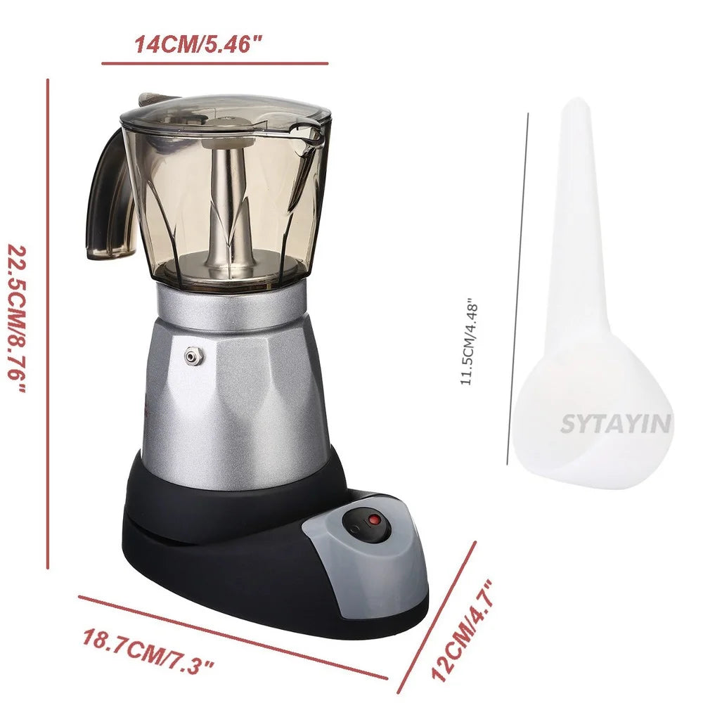 Multi-function Coffee Maker Coffee Pot Coffee Percolators Electric Moka Pot Kettle Coffee Brewer Portable Office Coffee Maker