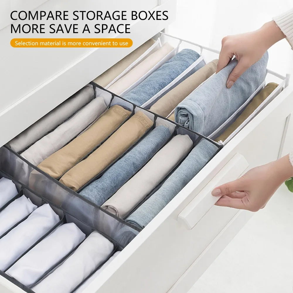 Pants Clothing Storage Box Wardrobe Clothes Storage Organizers Cabinet Drawer Organizer Underwear T-Shirt Sweater Storage Box