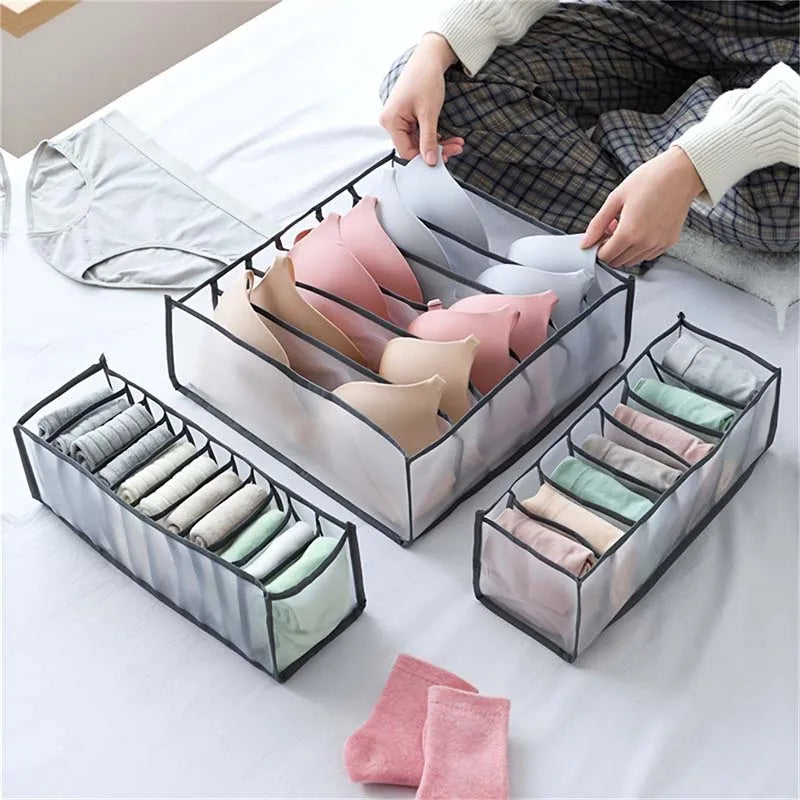 Panties Underwear Bra Sock Organizer Clothes In The Wardrobe Closet Clothing Organizer Box Organization System Divider Drawers