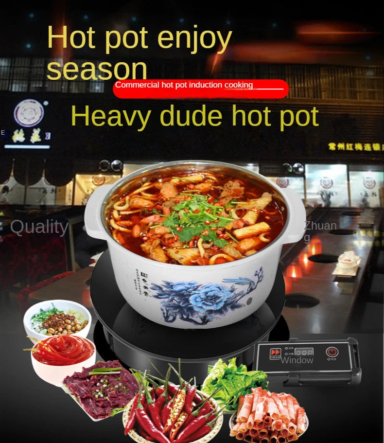 Electric Induction Cooker Waterproof High Power Magnetic Induction Cooker Intelligent Hot Pot Stove Induction Cooktop