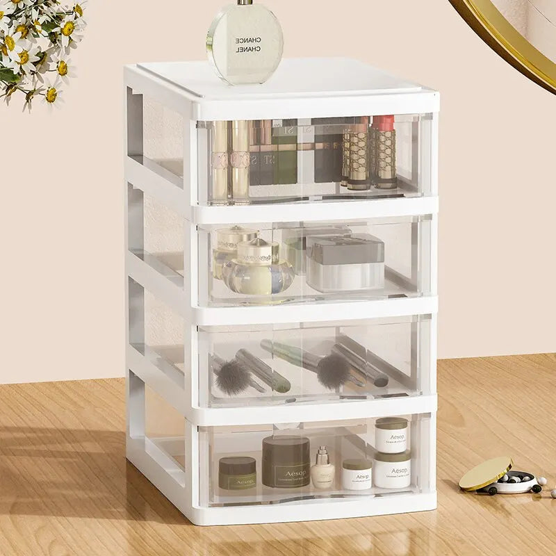 Desktop Storage Box Drawer Type Storage Cabinet Office Desk Storage Box Cosmetics Box Stationery Debris Storage Rack