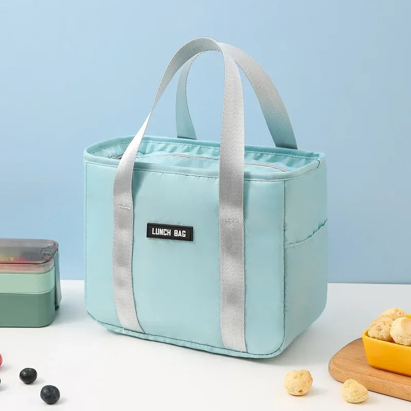 Lunch box portable insulation bag waterproof snack bag aluminum foil thickened lunch bag with rice bag for office workers