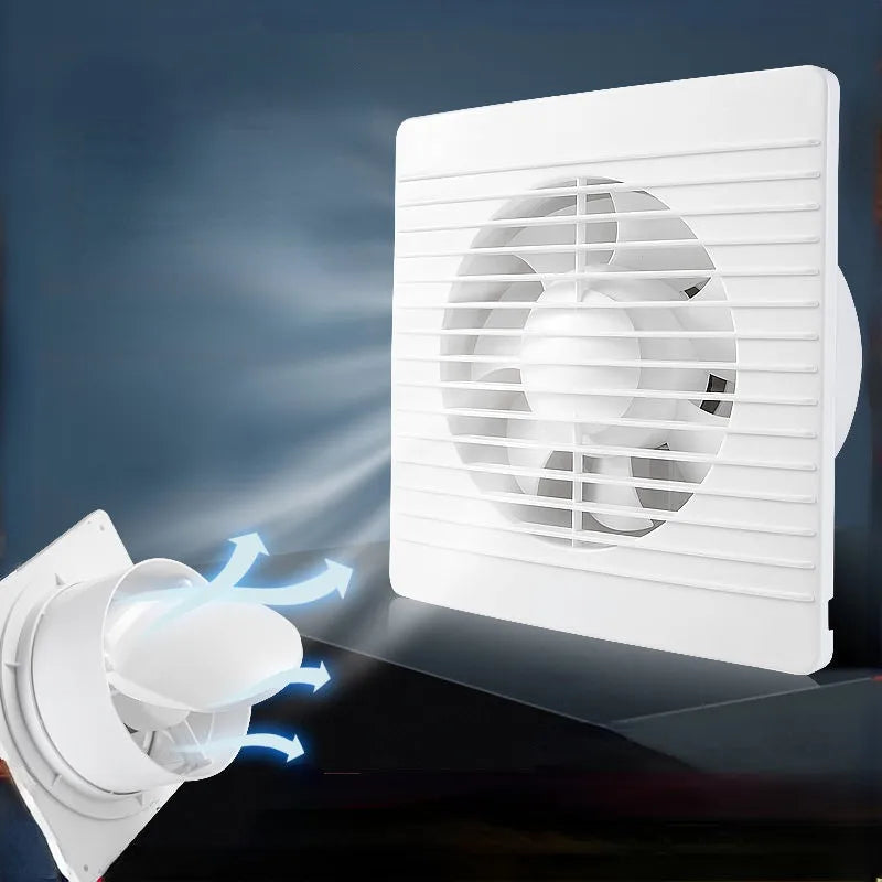 4/6/8 Inch 110V/220V Silent Exhaust Fan Ventilation Vents Vents Fan Range Hood Extractor Fan Ventilator Bathroom Kitchen Toilet