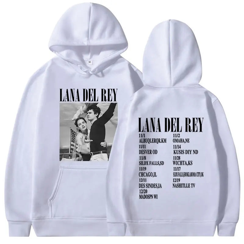 Singer Lana Del Rey Lust for Life Tour Music Album poster prints Pullover Hooded Men Women Sweatshirts Unisex Hoodie Streetwear