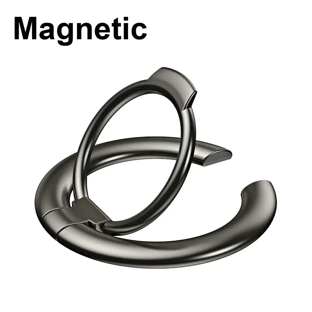 Magnetic Finger Ring Holder 90 Folding 360 Rotation Mobile Phone Holder Stand Portable Stable Support for iPhone 14 and above