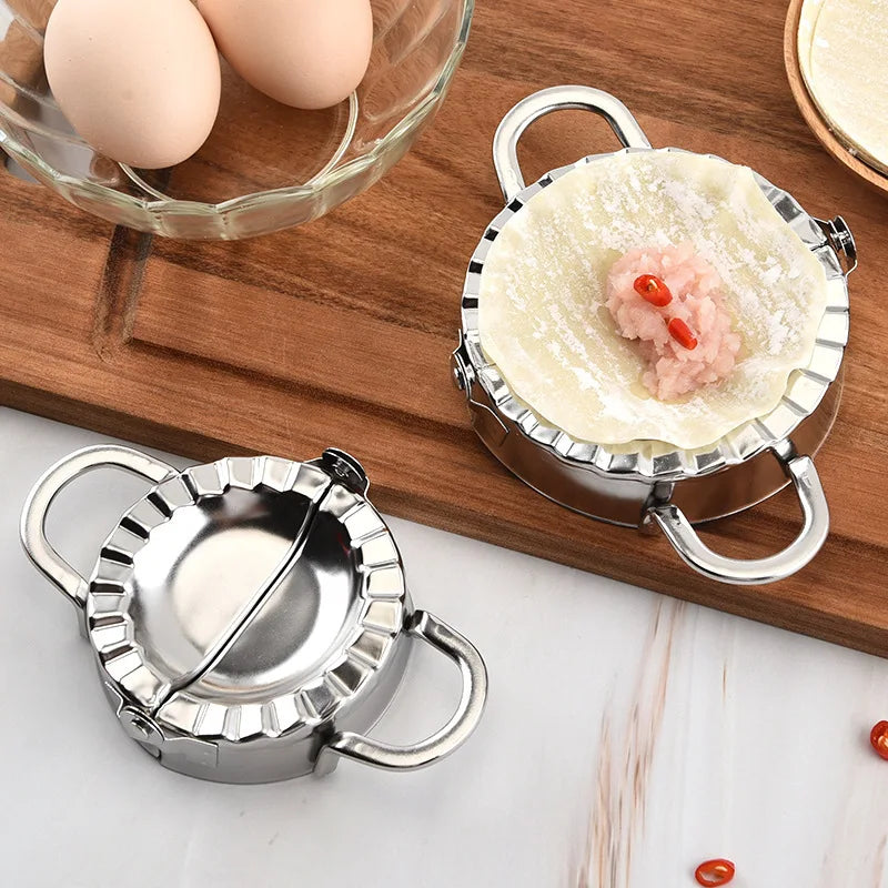 Stainless Steel Dumpling Maker Ravioli Pies Jiaozi Pastry Machine Mold Dough Noodle Cutter Baking Meat Spoon Kitchen Pasta Tools