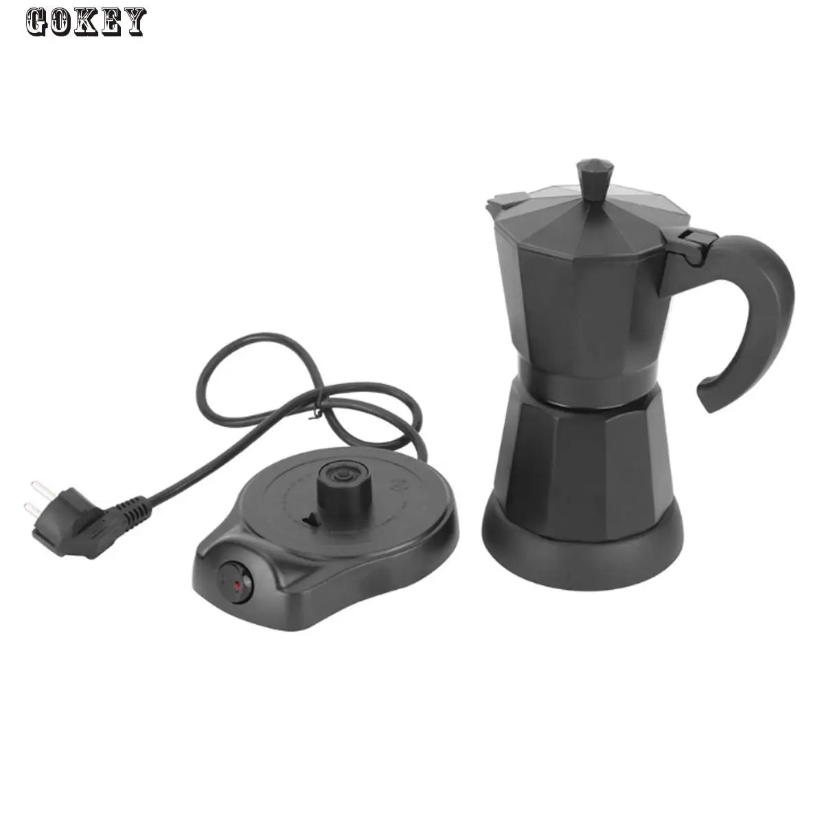 300ml Portable Electric Coffee Maker Stainless Steel Espresso Mocha Coffee Pot Percolator Tools Filter Espresso Machine GK545