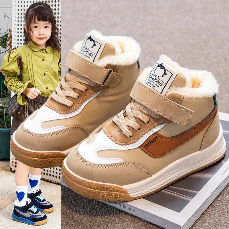 New Children Cotton Shoes Girls Winter Soft Sole Toddler Shoes Baby Breathable Wear-resistant Warm Kids Sneakers for Boys