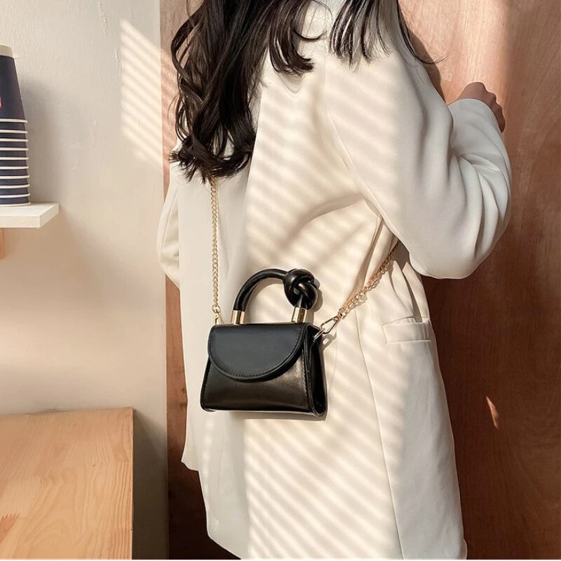 Girls Mini Tote Handbag PU Leather Crossbody Bags for Women Small Wallet Handbags Luxury Female Shoulder Bag