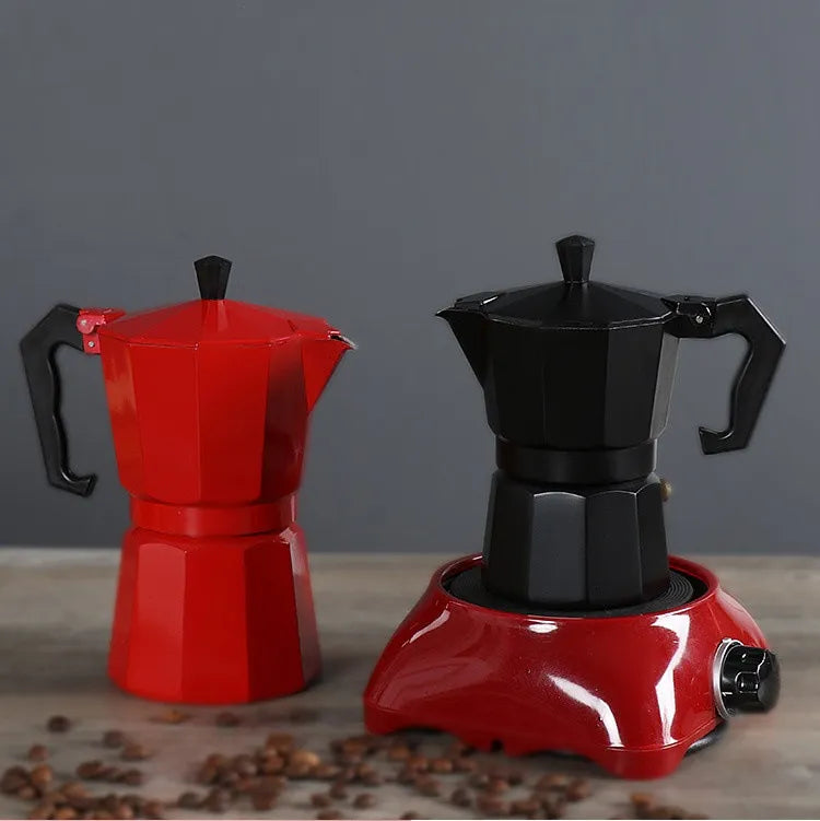 Aluminum Moka Pot Espresso Pot Classic Espresso Machine Hand Brewing Electric Brewing Home Party Outdoor Travel Coffee Supplies