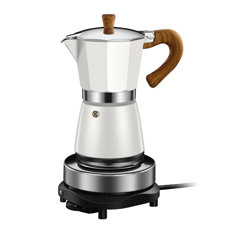 Portable Moka Pot French Press Coffee Maker Multifunctional Electric Turkish Espresso Aluminum Mocha Pot Pitcher