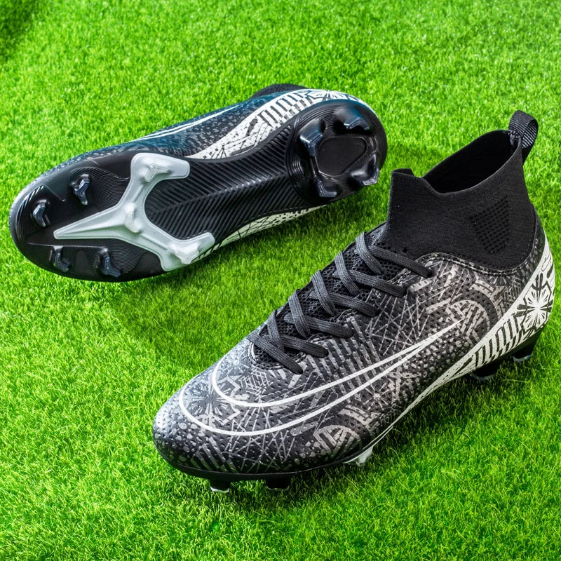 2023 Hot-Selling Football Boots Men's Soccer Cleats TF/FG Kids Wear-Resistant Training Shoes Outdoor Non-Slip Sneakers Size34-46