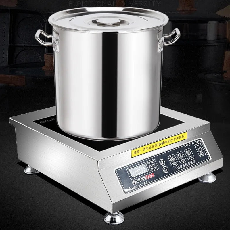 High-power Commercial Induction Electric Cooker 4200 Watt Industrial Hotel Canteen Flat Commercial Induction Soup Stove Hotpot