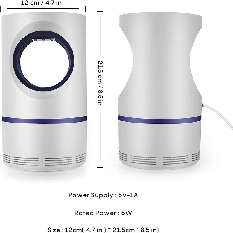 USB Mosquito Killer Lamp LED Mute Insect Biting Device 360 ° Home Electric Mosquito Repellent Trap Kill Household Pests