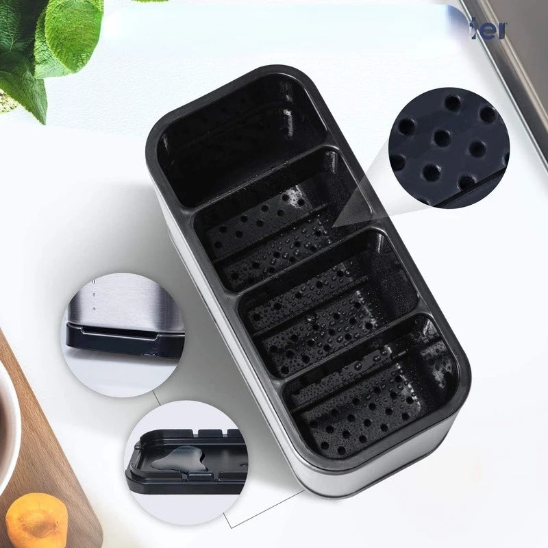 Kitchen Cutlery Organizer Knife Stand Plastic Drain Storage Holder Spoon Fork Chopstick Kitchenware Cooking Tool Tray Shelf Box