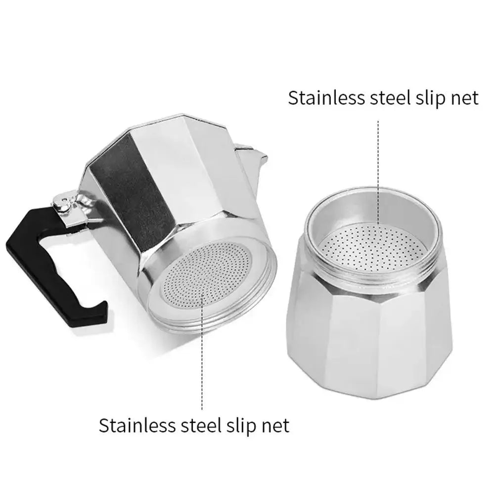 Italian Type Coffee Maker Aluminum Mocha Espresso Percolator Pot Coffee Maker Moka Pot Espresso Shot Maker Espresso Machine