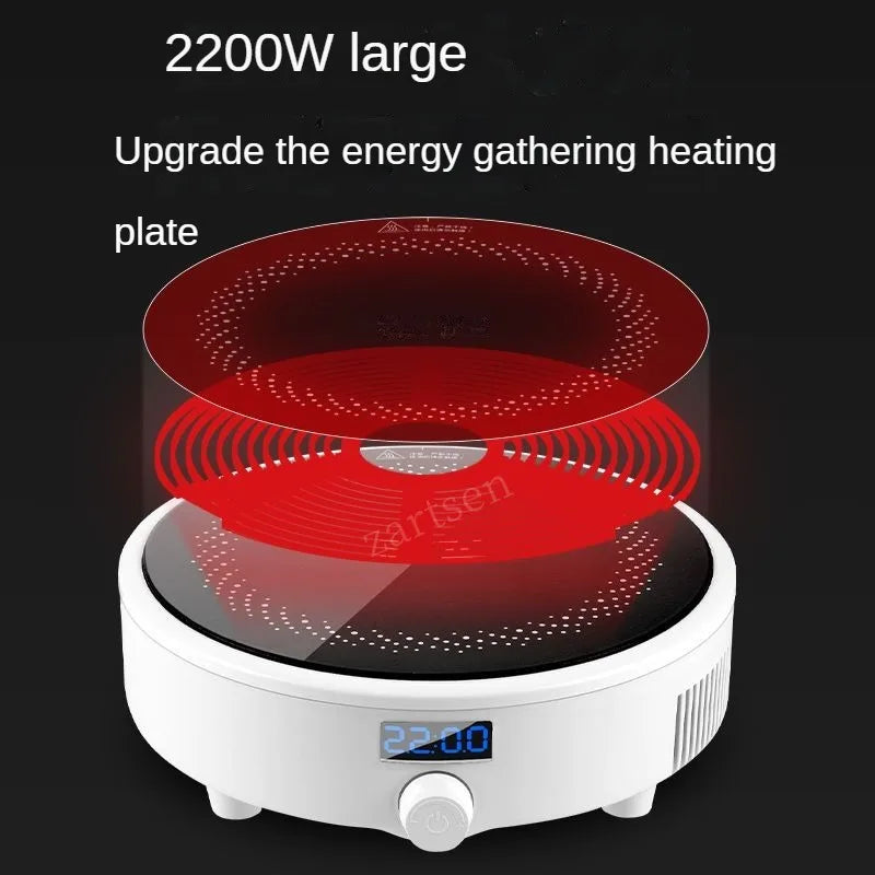 Electric Induction Cooker Boiler Waterproof Stir-Fry Cooking Plate Intelligent Hot Pot Stove Cooktop Burner Cooking Machine