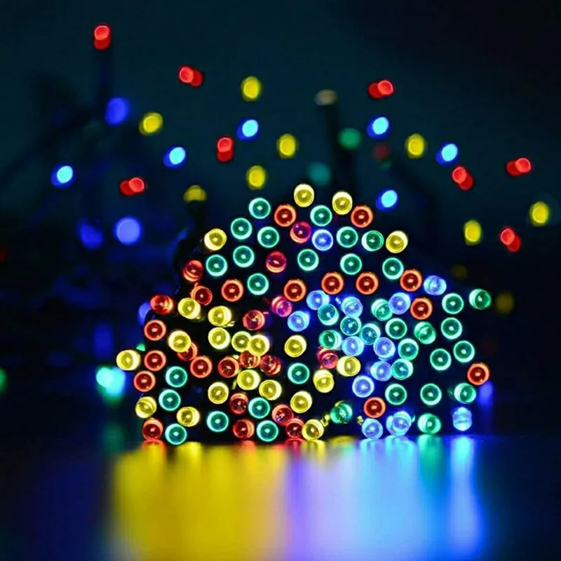 Led Solar String Lights 7m 50 Lights 8 Patterns Solar Fairy String Lights Waterproof Garden Wedding Party Decoration