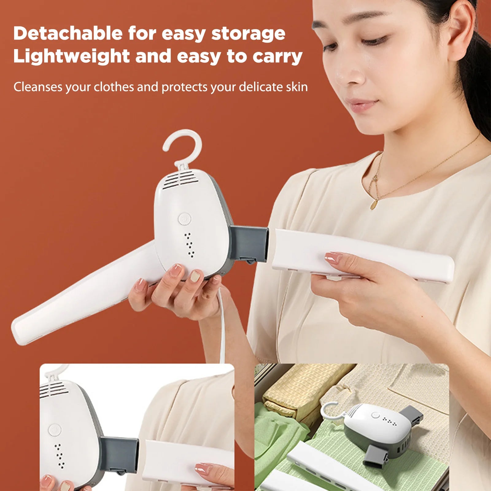 Portable Clothes Dryer Electric Shoes Dryer Clothes Drying Rack UV Shoe Sterilizer Deodorizer Hanger Sterilization Dryer Machine