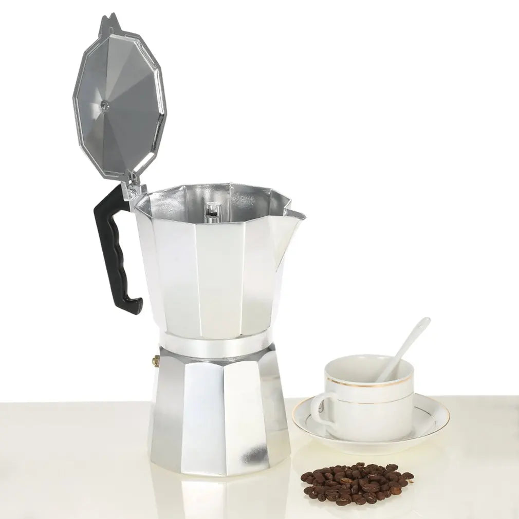 Hot 50ML Espresso Coffee Maker 1Cup Aluminum Coffee Stove Percolator Stovetop Mocha Pot Fashion Electric Cooker Fast Delivery